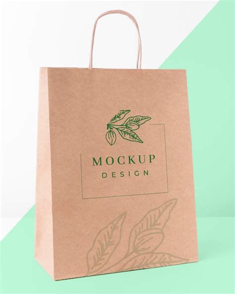 Concept De Sac En Papier Avec Maquette PSD Premium