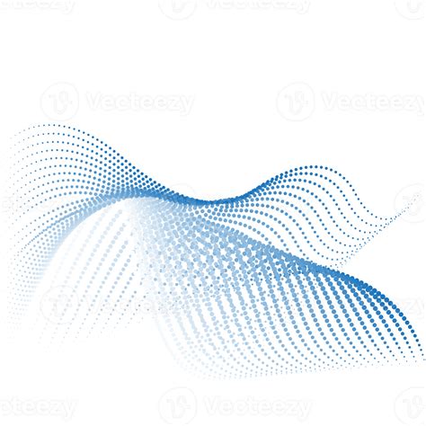 Beautiful Abstract Wave Line Dot Technology Background 24107734 Png