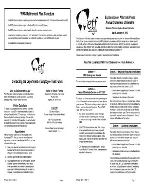 Fillable Online Etf Wi Wrs Retirement Plan Structure Fax Email Print