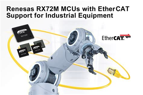 Renesas Electronics Launches RX72M Group of Microcontrollers with EtherCAT® Support for ...