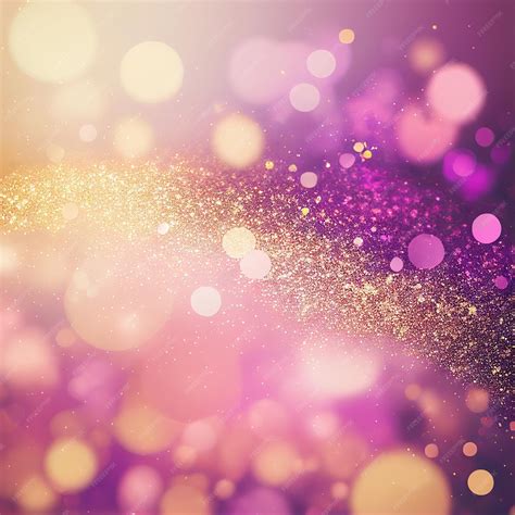 Premium Ai Image Purple And Gold Glitter Background With A Blurry