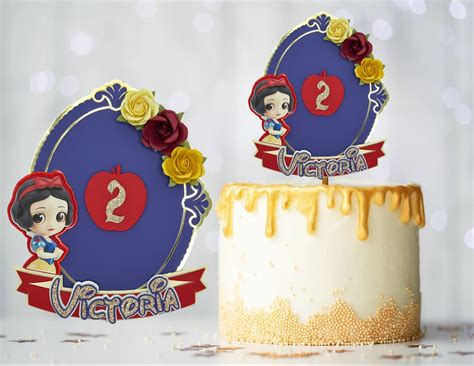 Snow White Cake Topper, Snow White Birthday Party Decor Cake, Toddler ...