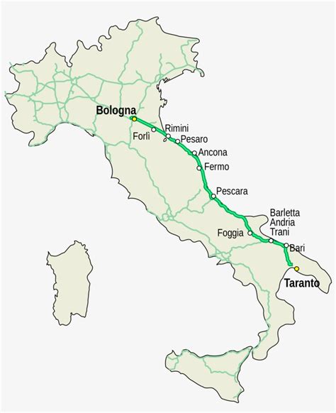 Map Of Ancona Italy File Mappa Autostrada A Italiag Autostrada