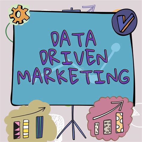 Conceptual Display Data Driven Marketing Business Idea Strategy Built