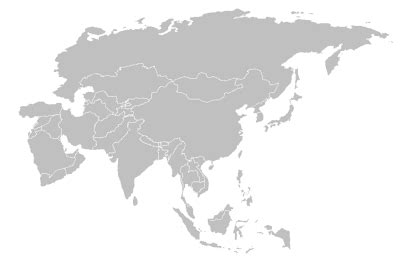 Blank Map of Asia - Free Printable Maps