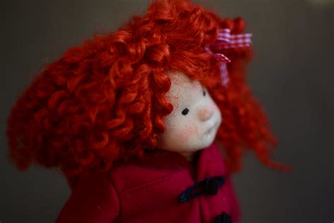 Curly Sue Ooak Natural Fiber Art Doll Dollectable In Stock Store