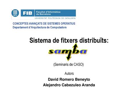 Sistema De Fitxers Distribu Ts Ppt Descargar