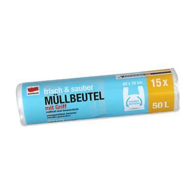 QuickPack Müllbeutel 50 Liter transparent mit Tragegriff kaufen