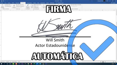 Como hacer una FIRMA AUTOMÁTICA en WORD para ser usada siempre