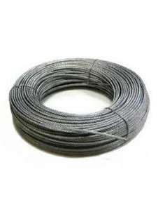 CABLE ACERO GALVANIZADO DIAM 8 6 X 19 1 ROLLO 25 ML