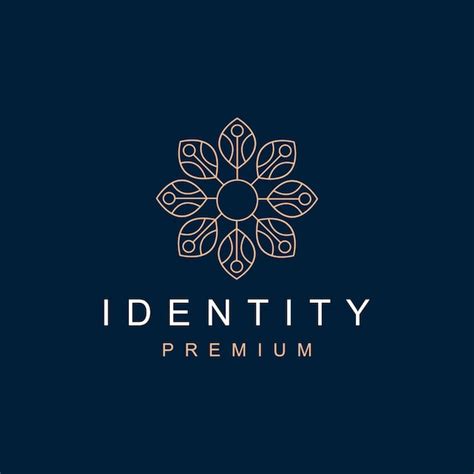 Premium Vector Luxury Flower Logo Design Template