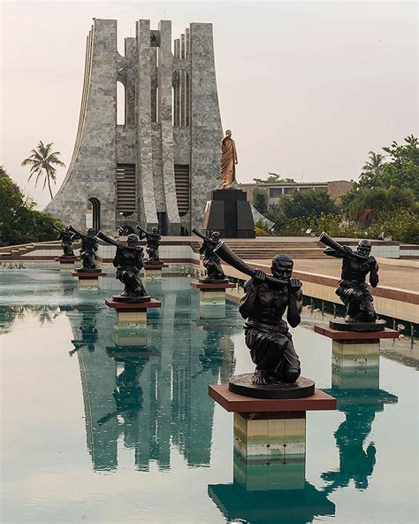 Kwame Nkrumah Memorial Park Accra Ghana Africa Dawn