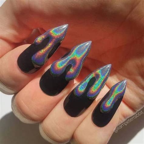 Nail Arts Halloween Nails Glitter Nails Nails Bling Nails Goth