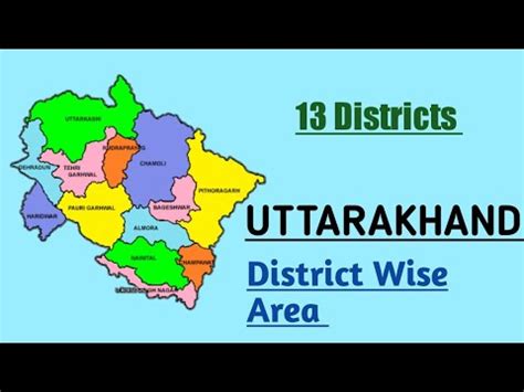 Uttarakhand District Wise Total Area Youtube