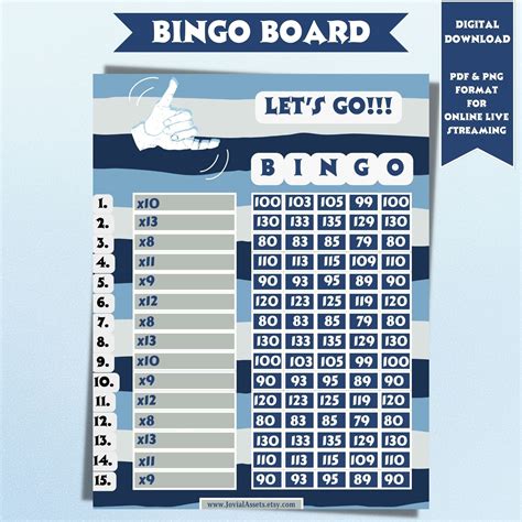 Bingo Boards Digital Bingo Boards PYP Bingo WTA Bingo Boards With ...