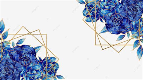 Blue Rose Gold Combination Border Wedding Flowers Blue Rose