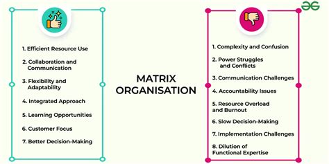 Matrix Organisation Meaning Features Suitability Advantages And