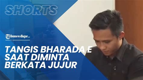 Momen Bharada E Tak Kuasa Menahan Tangis Saat Diminta Berkata Jujur