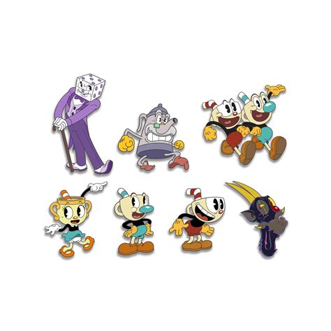 Iam8bit The Cuphead Show Premium Character Pins Iam8bit