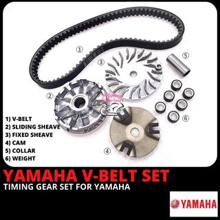 Yamaha V Belt Timing Belt Belting Combo Set With Pully And Roller For