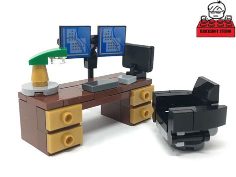 [moc] Office Desk In Minifigure Scale Lego Town Eurobricks Forums