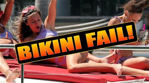 OOPS IT SLIPPED OUT BIKINI FAIL MIAMI RIVER MIAMI BOATS YouTube