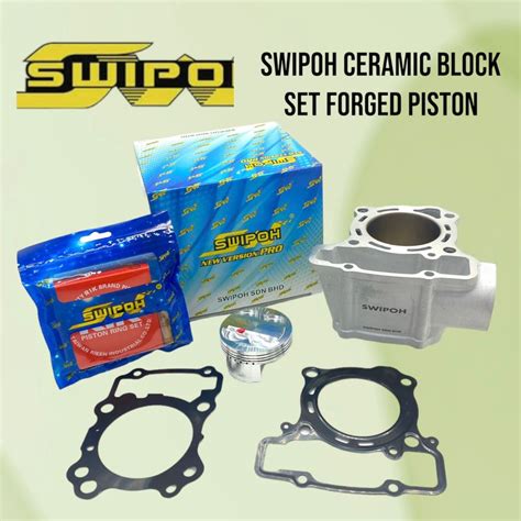 Swipoh Ceramic Block Honda RS150 62MM 63MM 65MM With Piston Forged 100