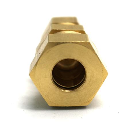 British Made 10mm To 6mm Reducing Brass Compression Fitting