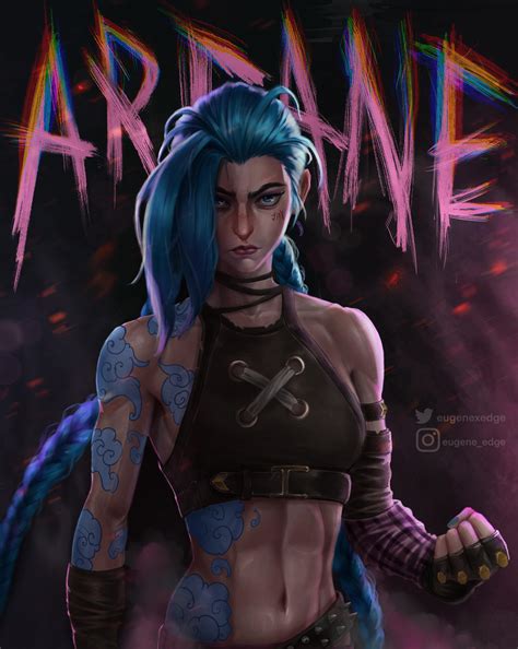 Jinx Fanart By Me Blown Away By Art Style Of This Show Rarcane