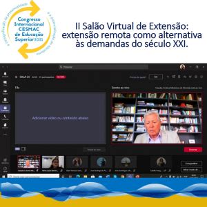 Extens O Universit Ria Realiza Ii Sal O Virtual De Extens O No