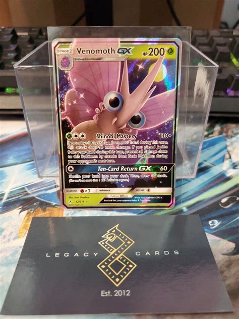 Venomoth Gx S M Unbroken Bonds Ultra Rare Pok Mon Tcg Nm