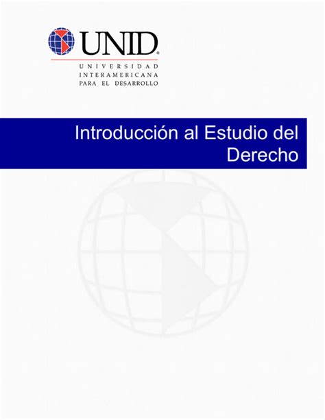 Introducción al Estudio del Derecho