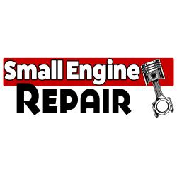 Small Engine Repair Vinyl Banner 5 Feet Wide by 2 Feet Tall