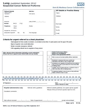 Fillable Online Wheretorefer Org Lung Rapid Access Referral Form Semp