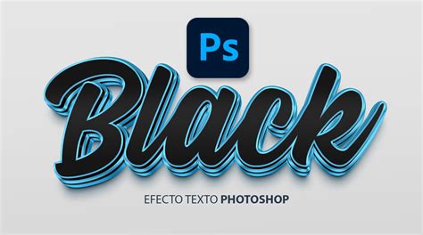 Texto 3D Negro En Photoshop Aprende Facil