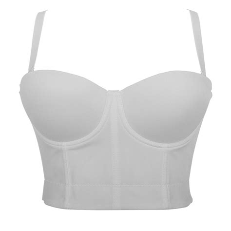 Innobeaut Fashion Mesh Push Up Bralette Sexy Cropped Top Womens Corset Bustier Bra Night Club