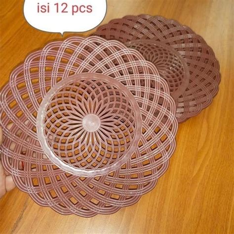 Jual PIRING ROTAN ANYAMAN MEREK DM 1PACK 12PCS Di Lapak SERBA INDAH