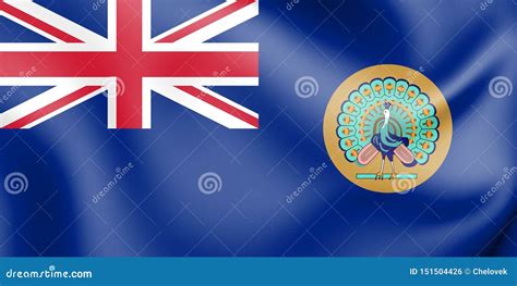 3D Flag of British Burma 1937-1948. Stock Illustration - Illustration ...