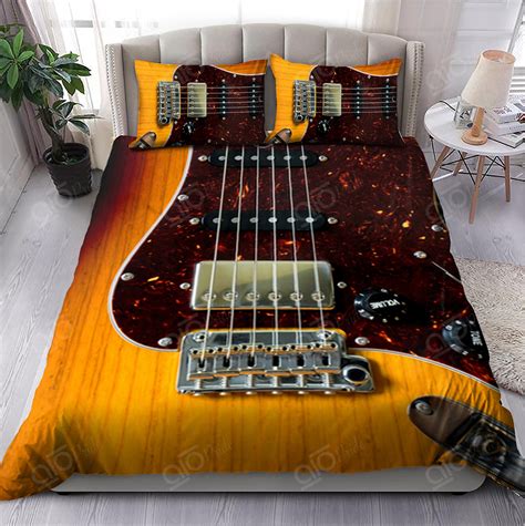 Restocked Mall - Electric Guitar 3-Piece Duvet Cover Set - Restocked Mall