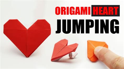 Easy Origami Jumping Heart Yakomoga Youtube