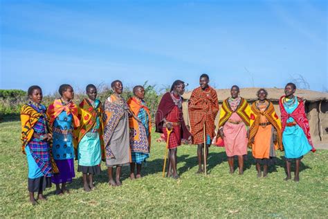 Maasai Mara Tribe People at Maasai Mara Tribe Village Editorial Image ...