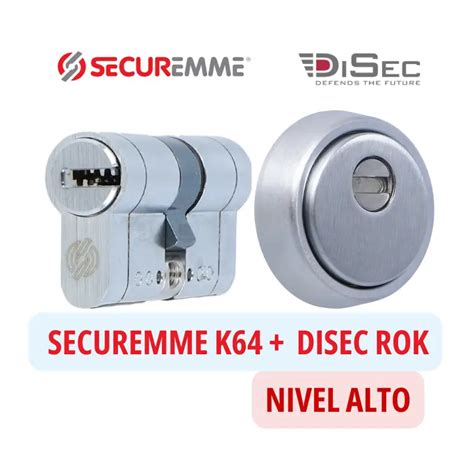 Pack seguridad Securemme K64 con escudo Disec ROK | Seguridad accesible