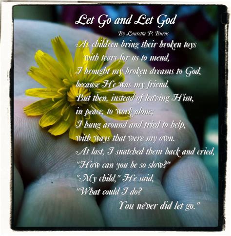 Let Go Let Go And Let God Inspirational Words Wise Words