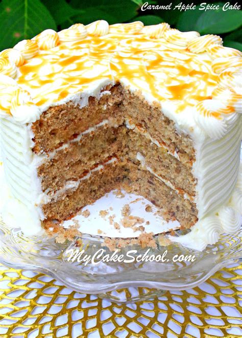 Apple Spice Cake A Doctored Cake Mix Recipe My Cake School