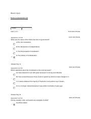 Pols Quiz Week Quiz Return To Assessment List Part Of