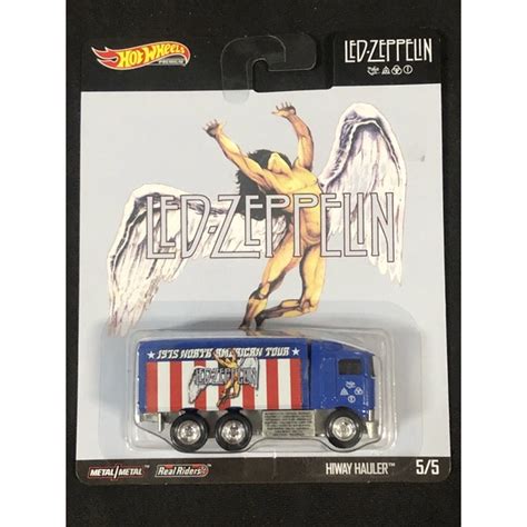 風火輪 hot wheels 流行文化 齊柏林 led zeppelin hiway hauler 六輪 精裝 膠胎 蝦皮購物