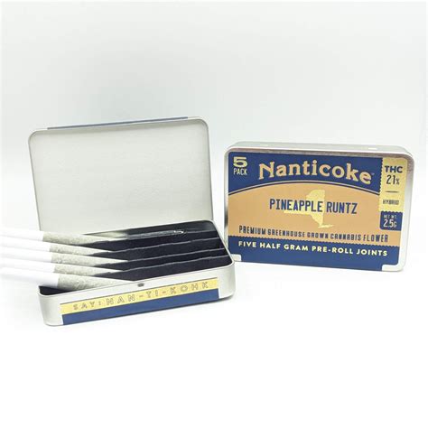 Nanticoke Pineapple Runtz Pre Roll 5 Pack Indica {2 5g} Flynnstoned