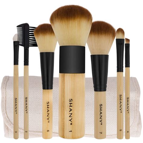 SHANY Bamboo Makeup Brush Set Vegan Professional Makeup Brushes With