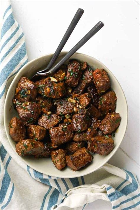 Garlic Herb Steak Bites Salima S Kitchen