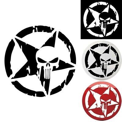 Skull Aufkleber X Wunschfarbe Stern Totenkopf Punisher Auto Sticker